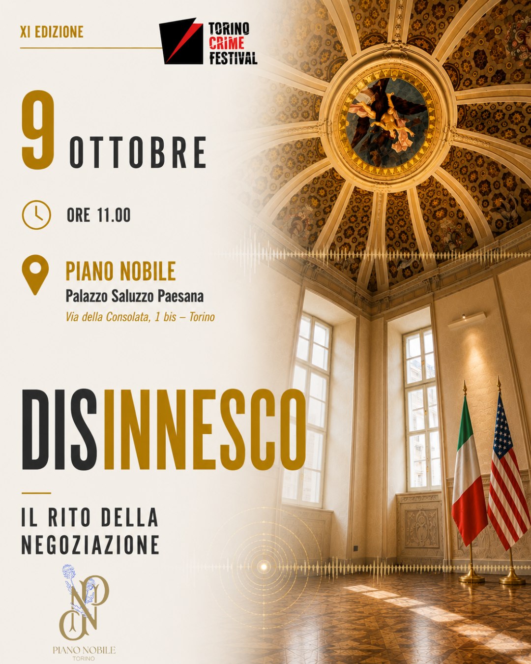 Locandina di Disinnesco, 9 ottobre a Piano Nobile